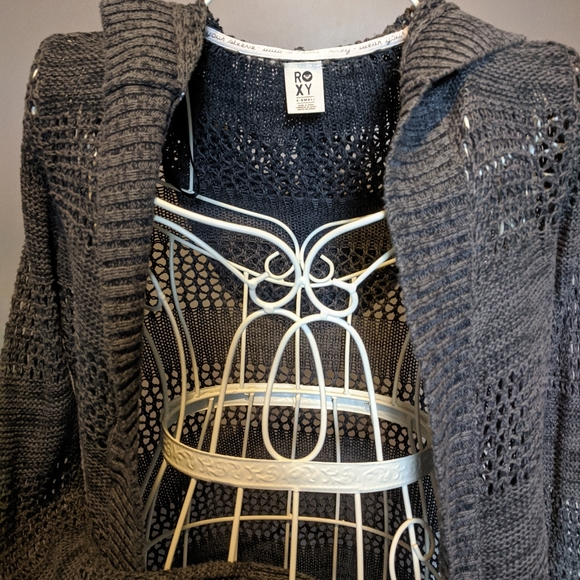 Roxy open knit sweater  xs - Picture 2 of 4